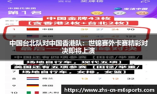 中国台北队对中国香港队:世锦赛外卡赛精彩对决即将上演